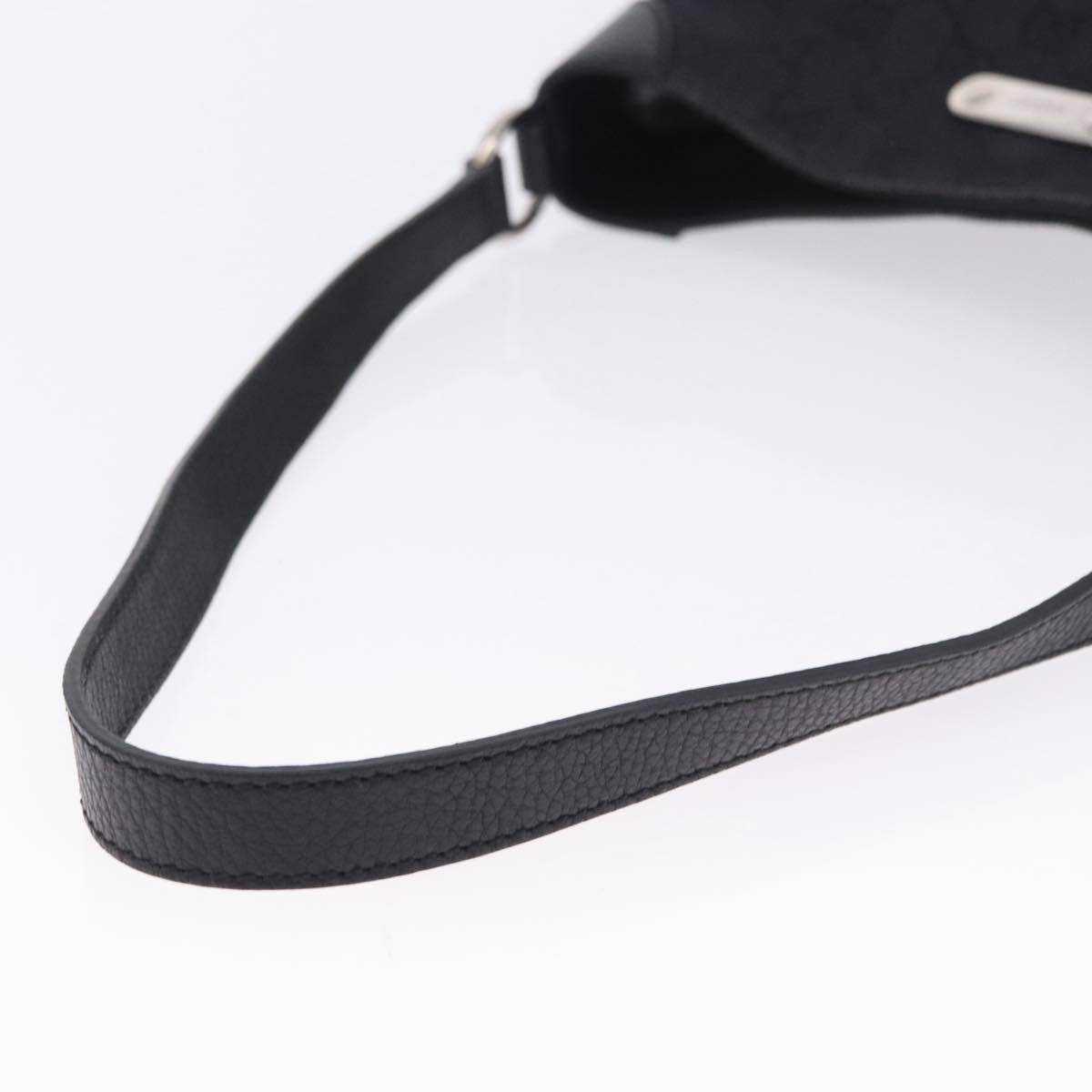 Gucci Original Messenger Gg Canvas And Leather Black Canvas Shoulder Bag Bag (Pre-Owned)