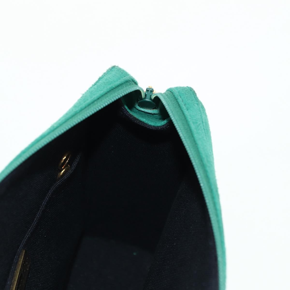 Christian Dior Shoulder Suede Green Suede Shoulder Bag Bag (Pre-Owned)