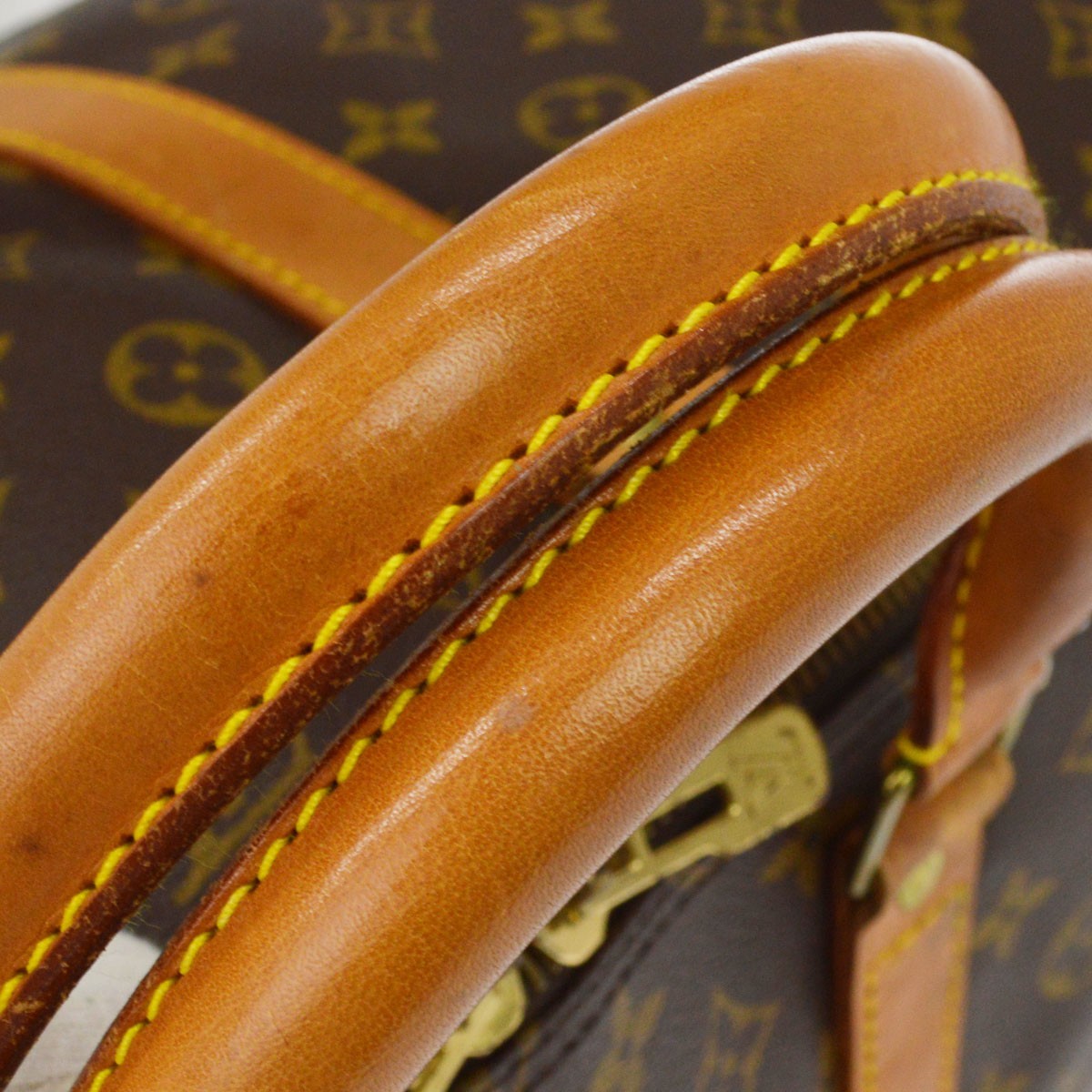 Louis Vuitton Keepall Bandouliere Monogram Canvas Brown Canvas Travel Bag Bag (Pre-Owned)
