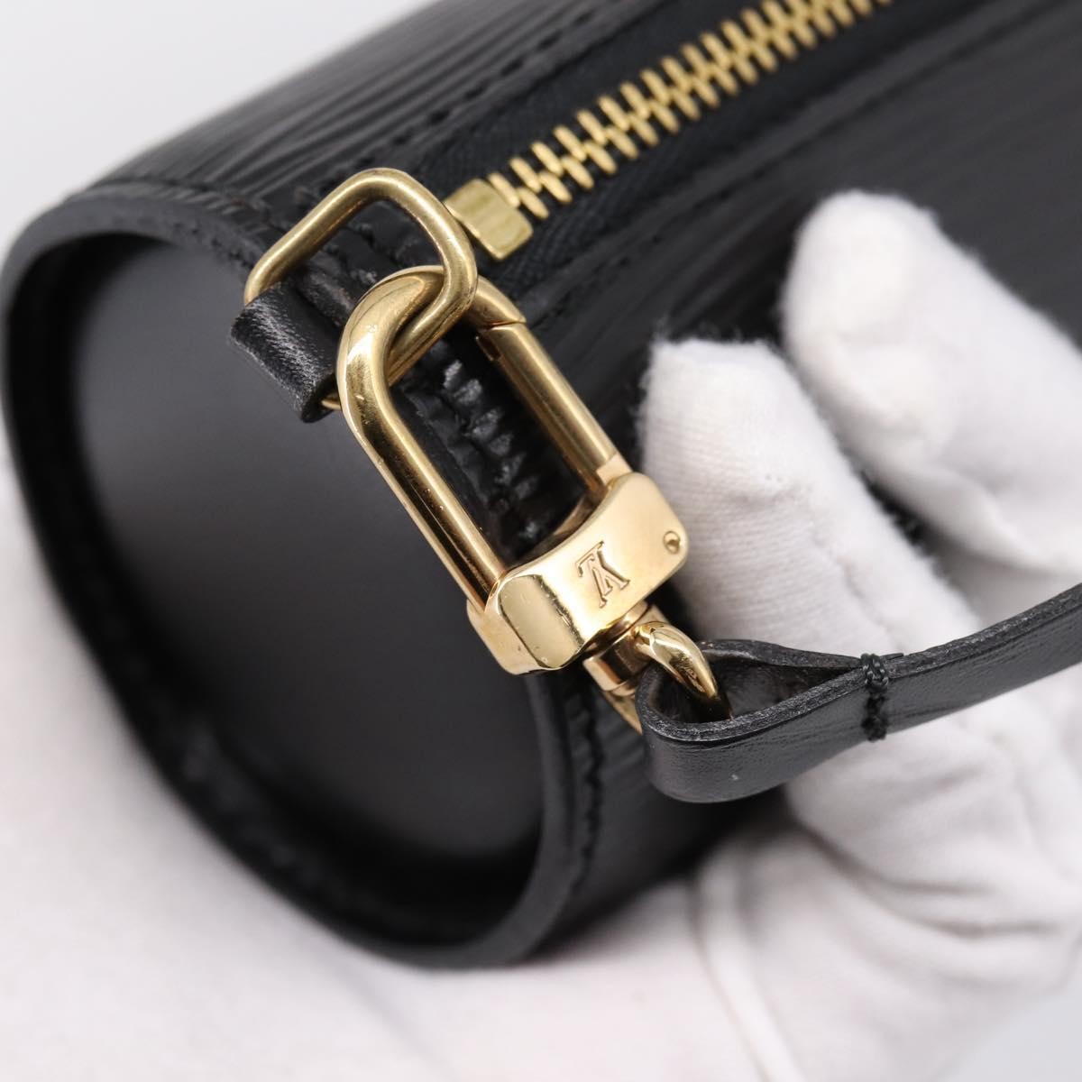 Louis Vuitton Soufflot Pochette Epi Leather Black Leather Clutche & Pouche Bag (Pre-Owned)