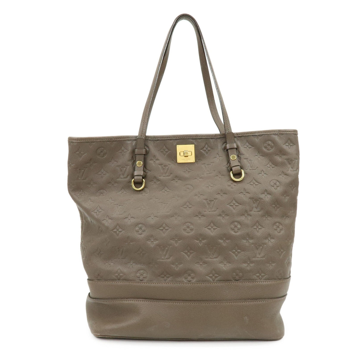 Louis Vuitton Citadine Monogram Empreinte Leather Brown Leather Handbag (Pre-Owned)