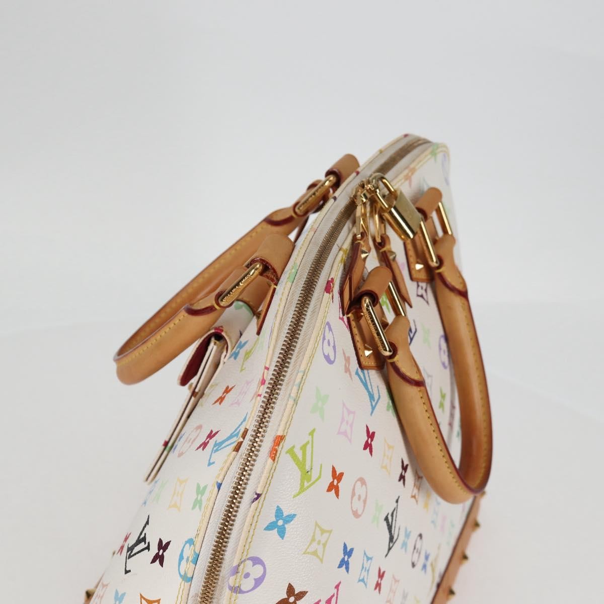 Louis Vuitton Alma Monogram Multicolor White Canvas Bag (Pre-Owned)