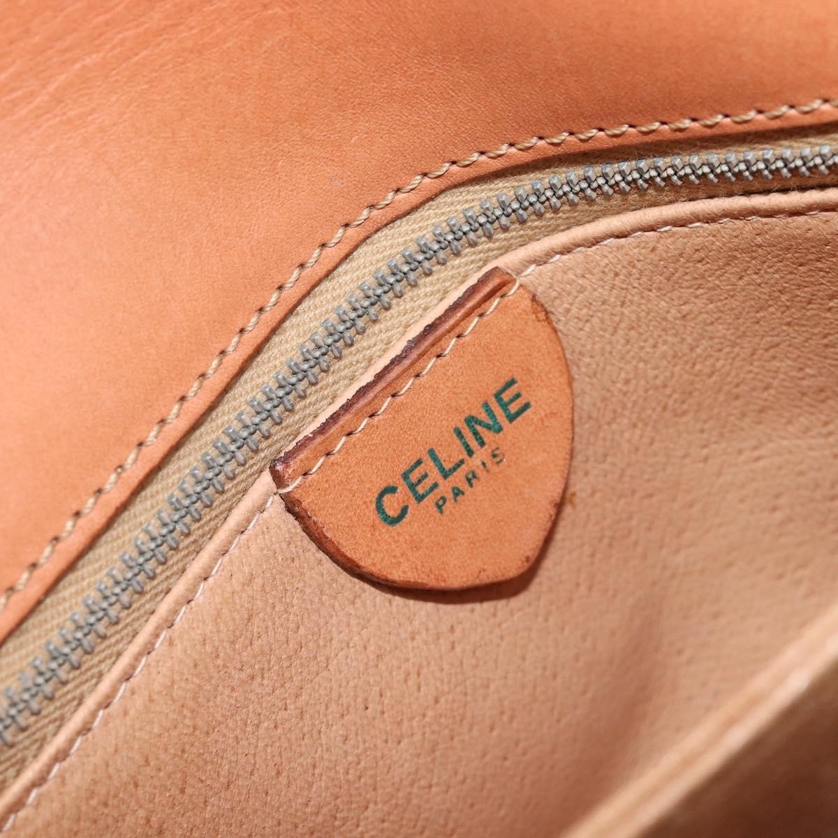 Celine Macadam Shoulder Canvas Beige Canvas Crossbody Bag Bag (Pre-Owned)