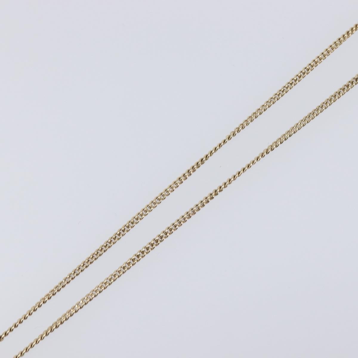 Chanel Square Cc Pendant Metal Gold Metal Necklace Jewelry (Pre-Owned)