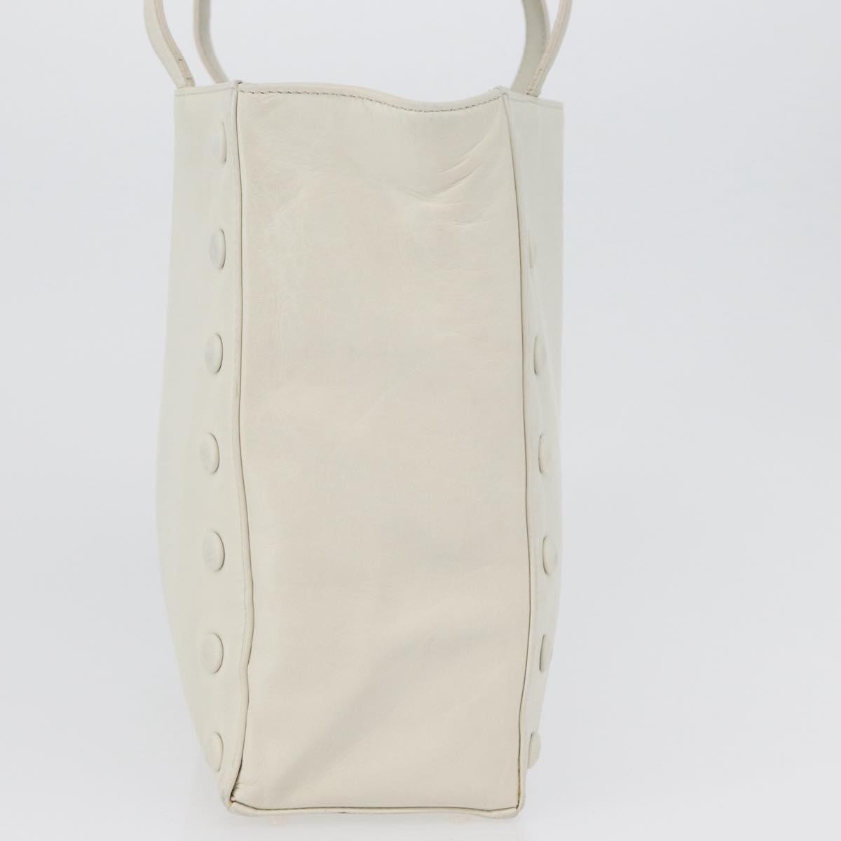 Celine Handbag Leather White Leather Handbag (Pre-Owned)