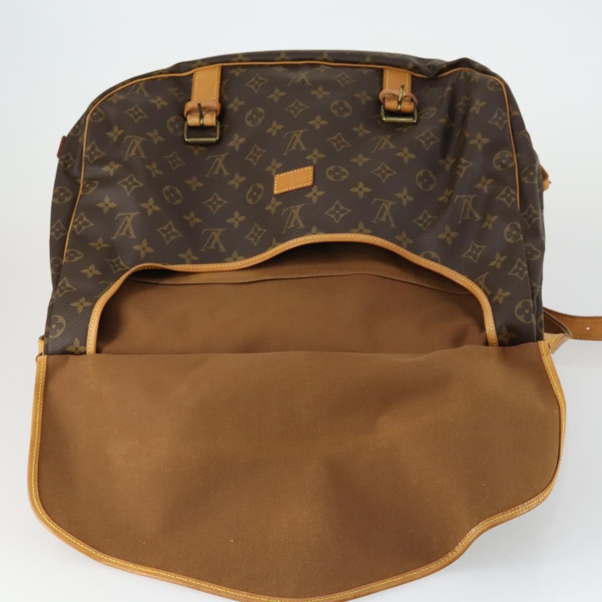 Louis Vuitton Saumur Monogram Canvas Brown Canvas Shoulder Bag Bag (Pre-Owned)