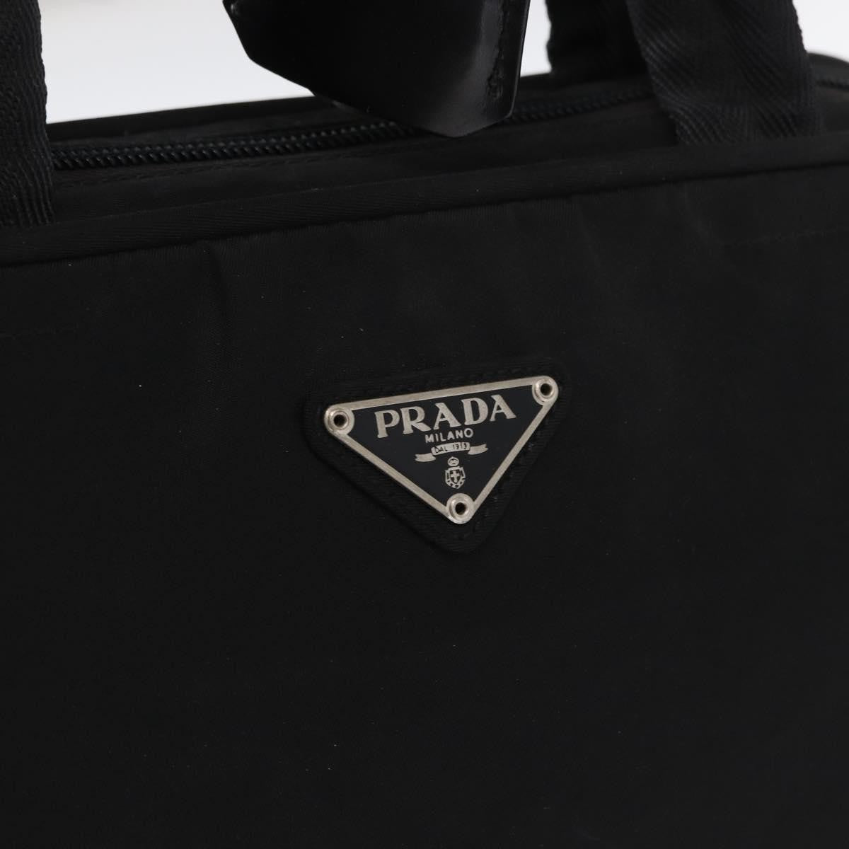 Prada Bowling Shoulder Tessuto Black Nylon Shoulder Bag Bag (Pre-Owned)