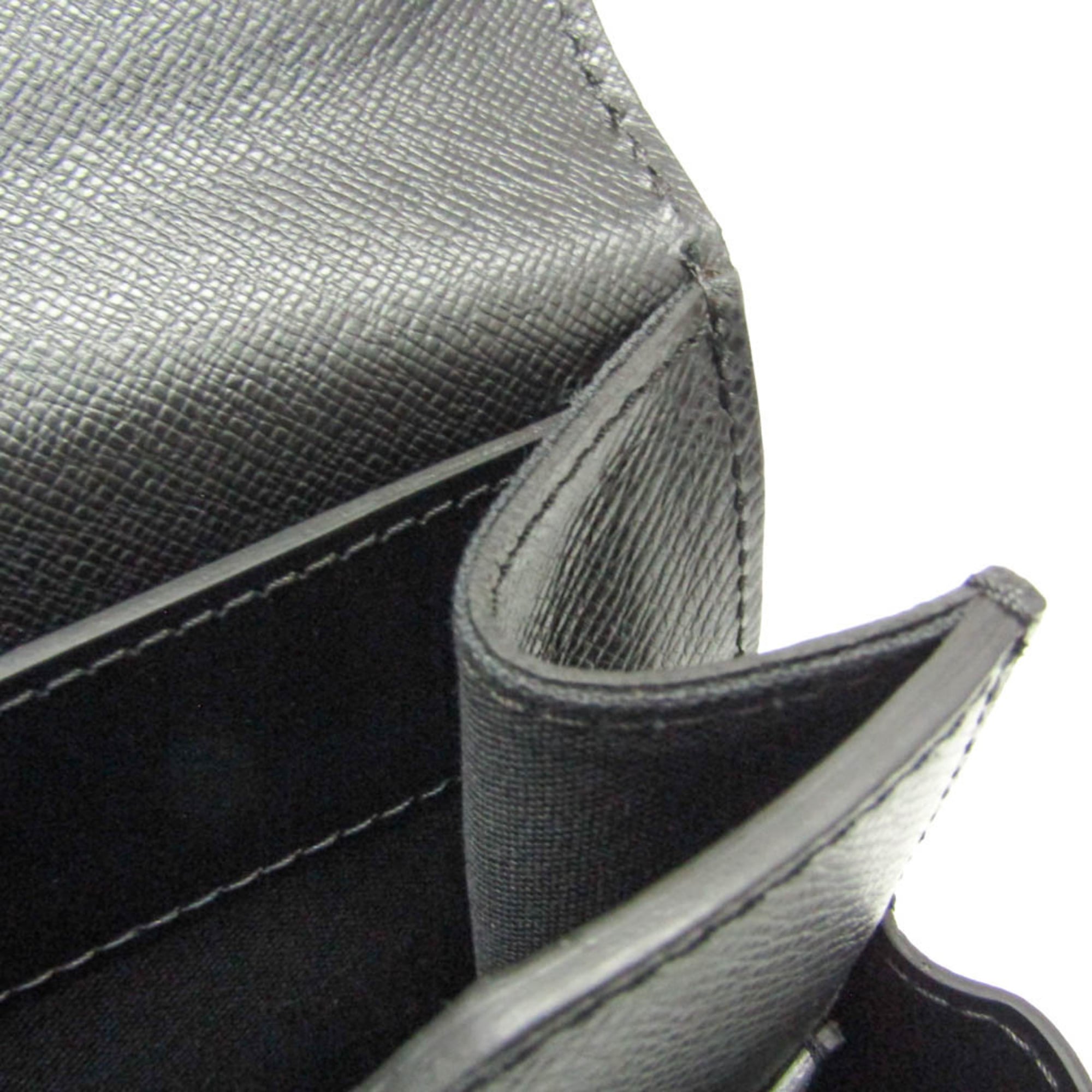 Louis Vuitton Robusto 1 Taiga Leather Black Leather Briefcase Bag (Pre-Owned)