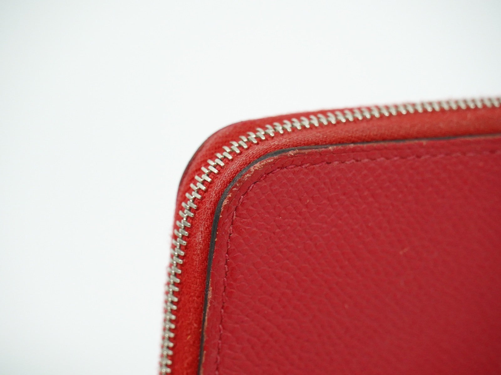 Hermes Azap Zip Around Silk'in Epsom Pink Leather Wallets Accessory (Pre-Owned)