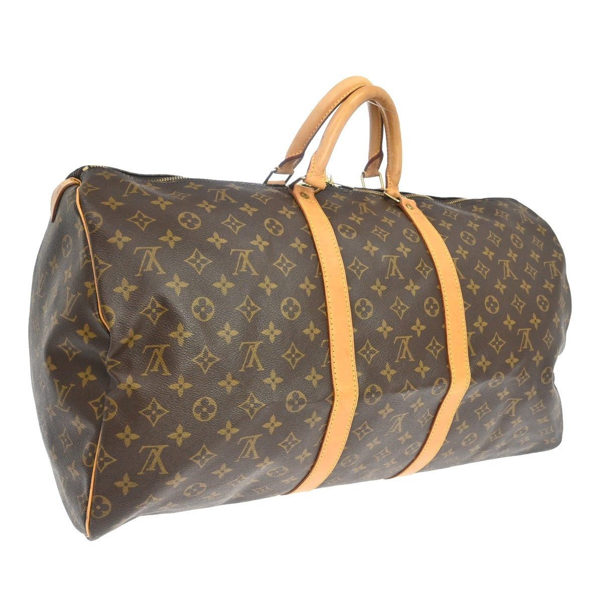 Louis Vuitton Keepall Monogram Canvas Brown Canvas Travel Bag Bag (Pre-Owned)