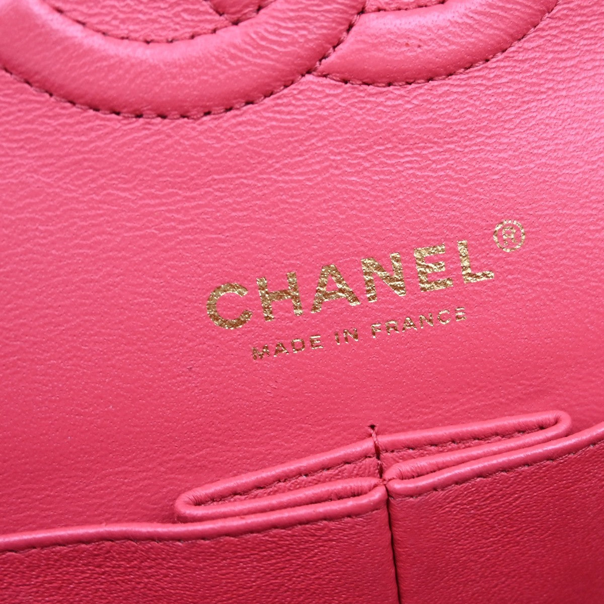 Chanel Timeless - Classic Double Flap Quilted Caviar Pink Leather Shoulder Bag Bag (Pre-Owned)
