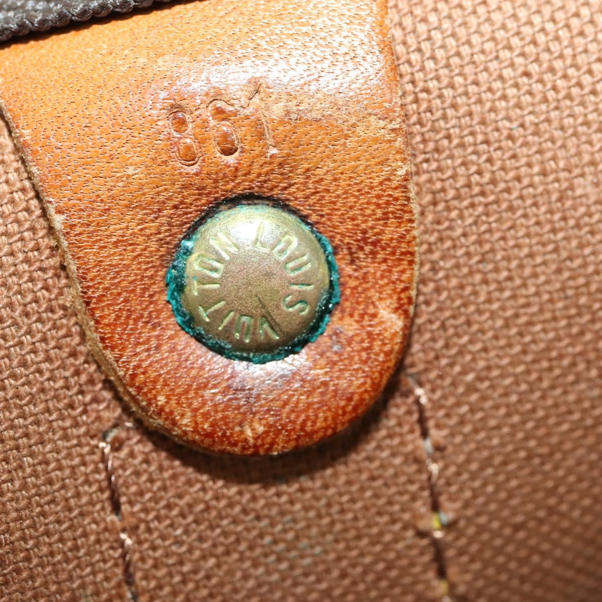 Louis Vuitton Keepall Monogram Canvas Brown Canvas Travel Bag Bag (Pre-Owned)
