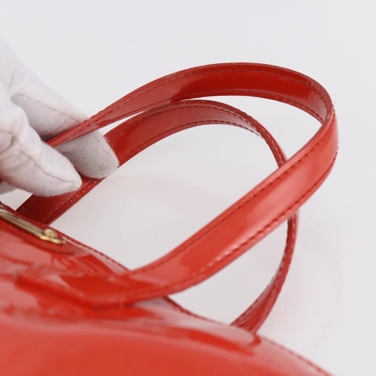 Louis Vuitton Wilshire Monogram Vernis Orange Patent_Leather Tote Bag Bag (Pre-Owned)