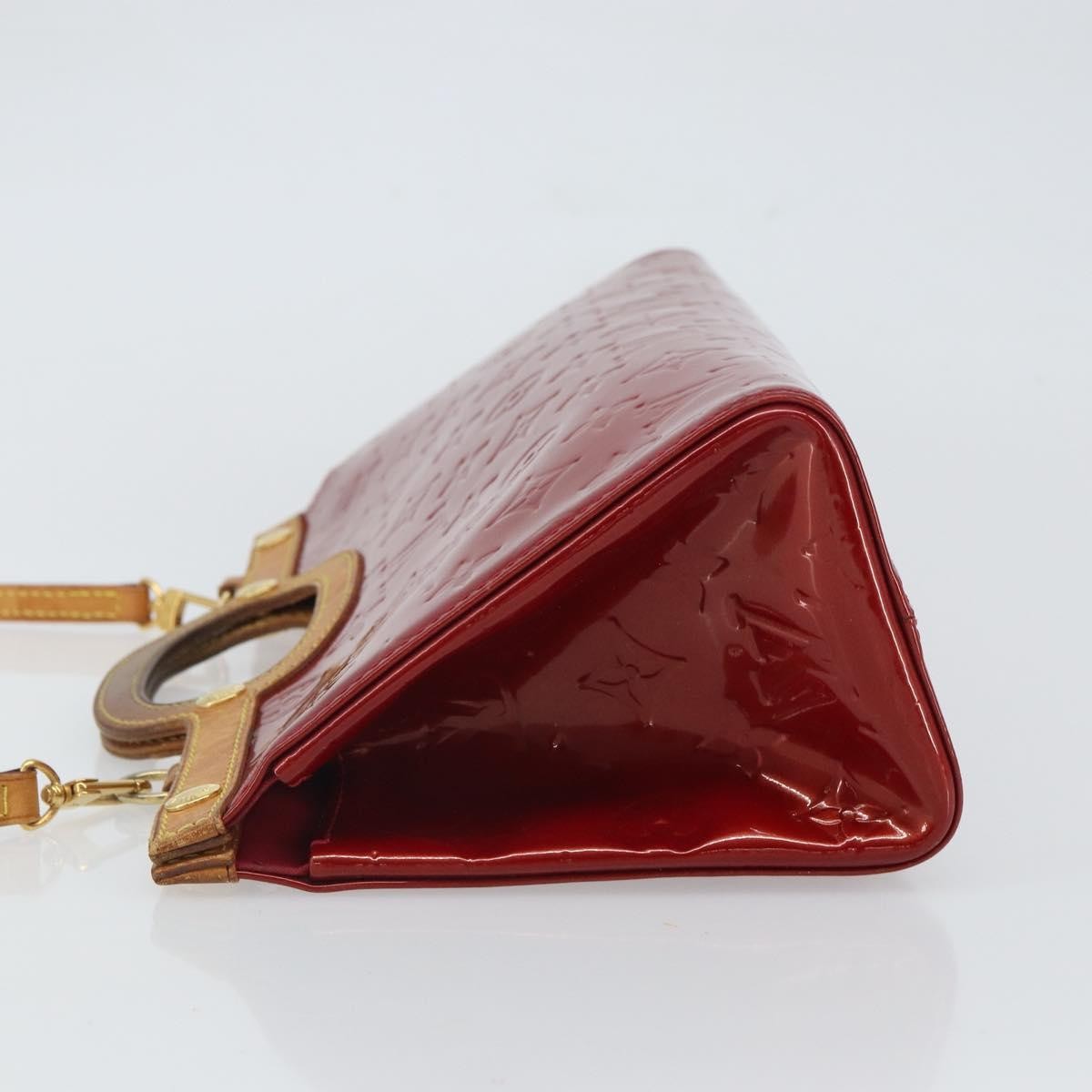 Louis Vuitton Roxbury Drive Monogram Vernis Red Patent_Leather Handbag (Pre-Owned)
