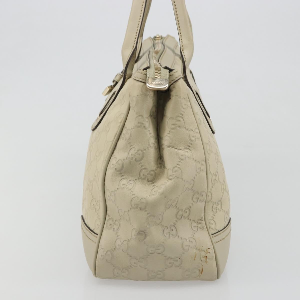 Gucci Princy Tote Guccissima Leather Beige Leather Shoulder Bag Bag (Pre-Owned)