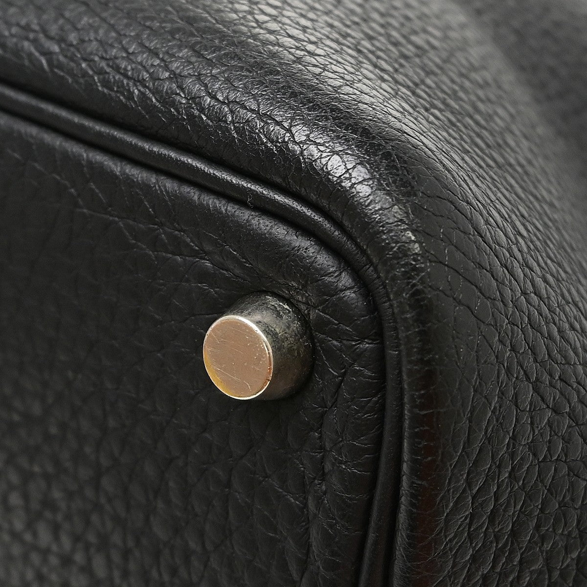 Hermes Picotin Clémence Black Leather Handbag (Pre-Owned)