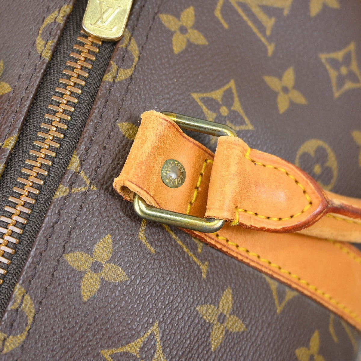 Louis Vuitton Keepall Monogram Canvas Brown Canvas Travel Bag Bag (Pre-Owned)