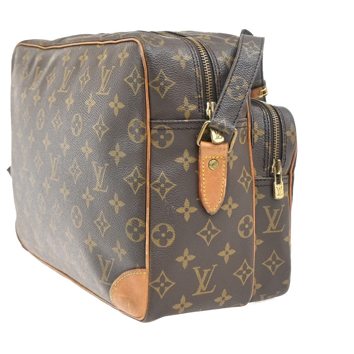 Louis Vuitton Nil Shoulder Bag Monogram Canvas Brown Canvas Shoulder Bag Bag (Pre-Owned)