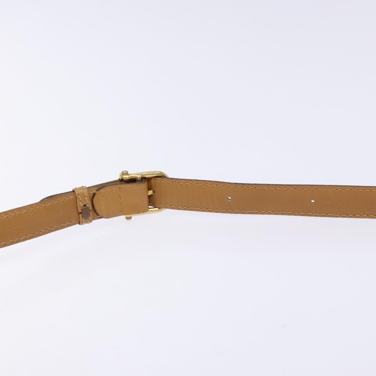 Celine Macadam Shoulder Pvc Leather Beige Canvas Bag (Pre-Owned)