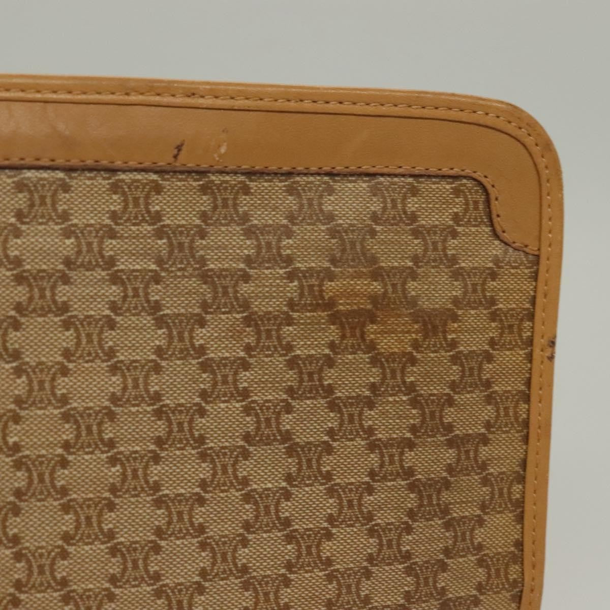 Celine Macadam Pochette Clutch Beige Pvc Clutche & Pouche Bag (Pre-Owned)