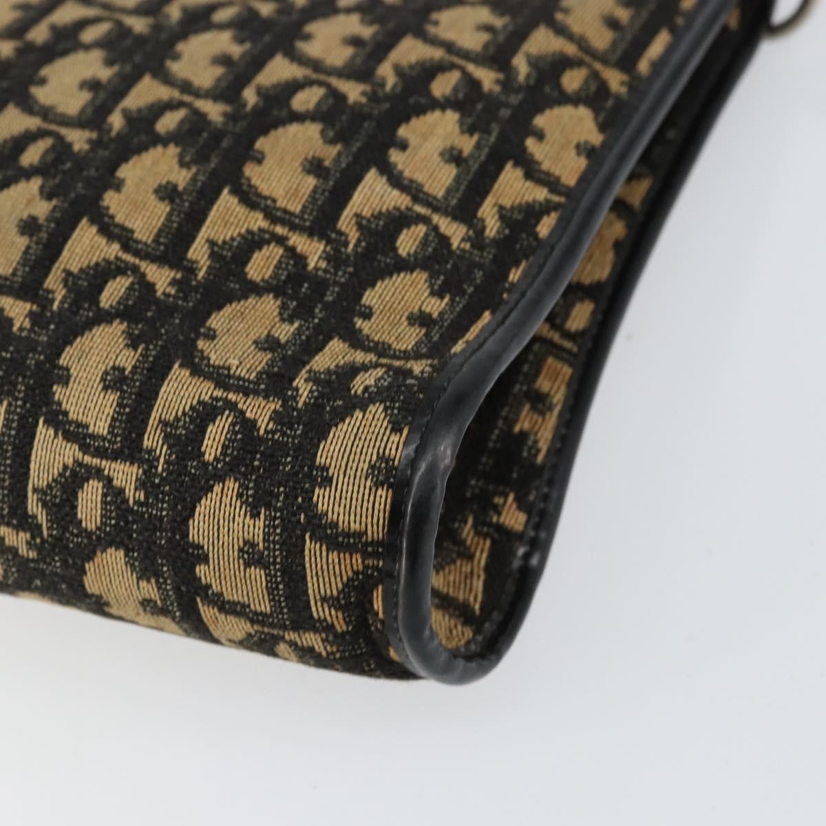 Christian Dior Vintage Trotter Canvas Navy Canvas Shoulder Bag Bag (Pre-Owned)