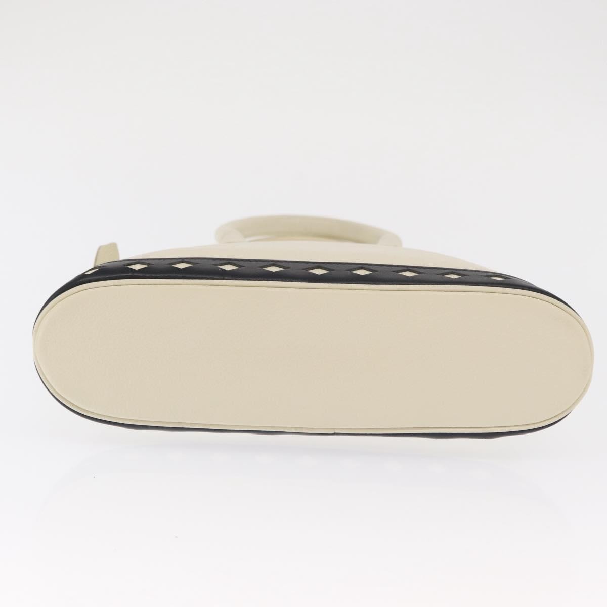 Saint Laurent Vintage Handbag Leather White Leather Handbag (Pre-Owned)
