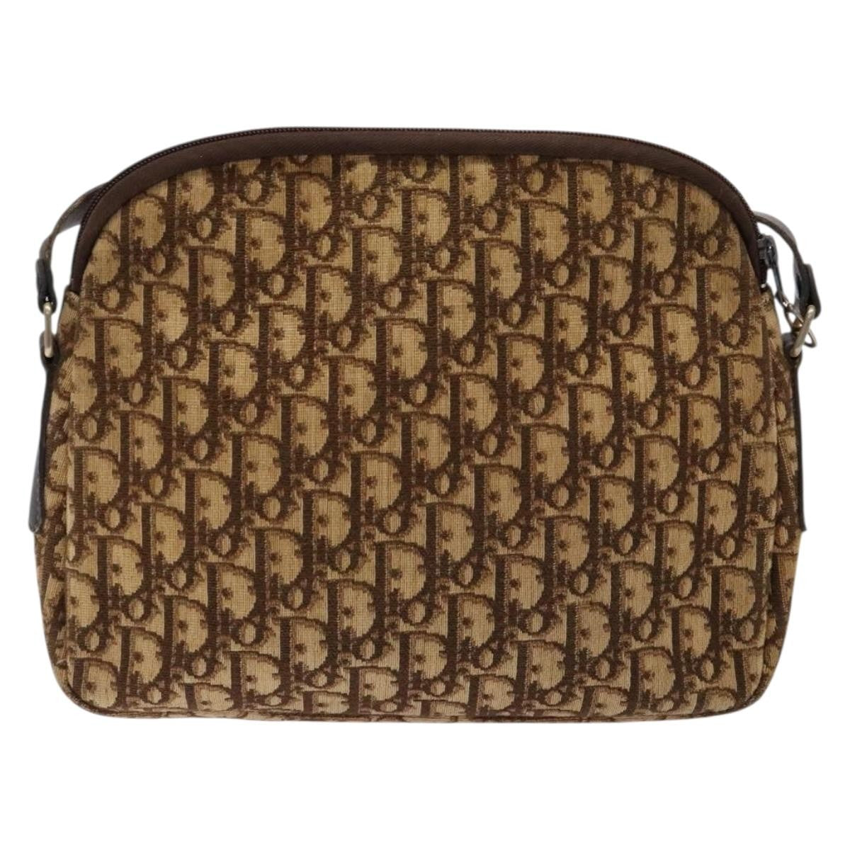 Christian Dior Vintage Trotter Canvas Brown Canvas Bag (Pre-Owned)
