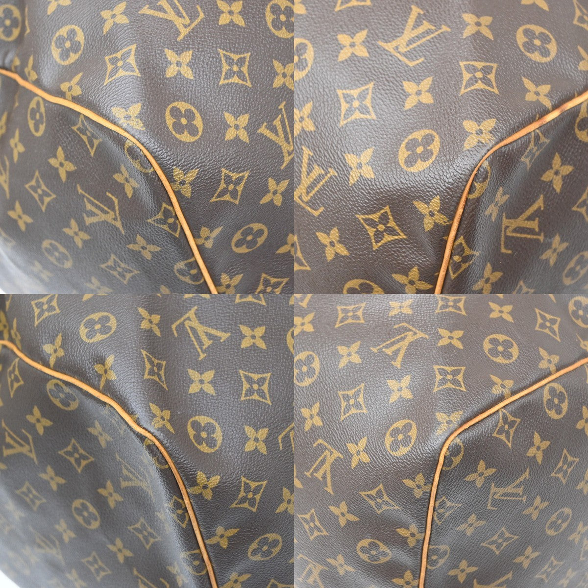 Louis Vuitton Keepall Bag Monogram Canvas Brown Canvas Travel Bag Bag (Pre-Owned)