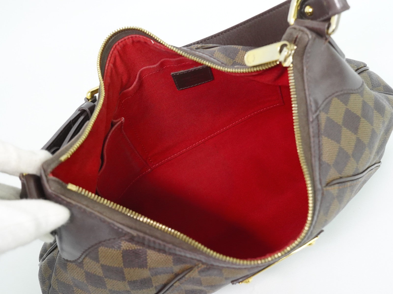 Louis Vuitton Thames Damier Ebene Brown Canvas Shoulder Bag Bag (Pre-Owned)