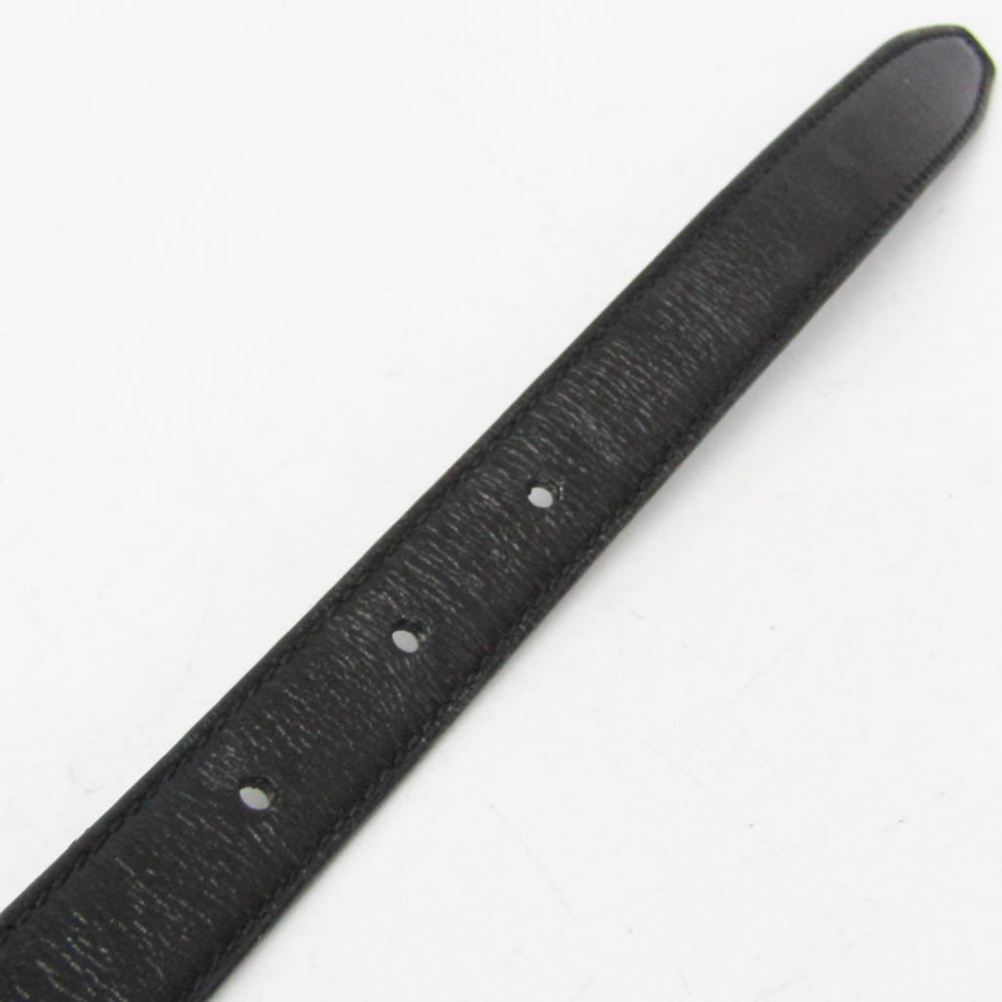 Gucci Interlocking G Belt (Outlet) Leather Black Leather Belts Accessory (Pre-Owned)