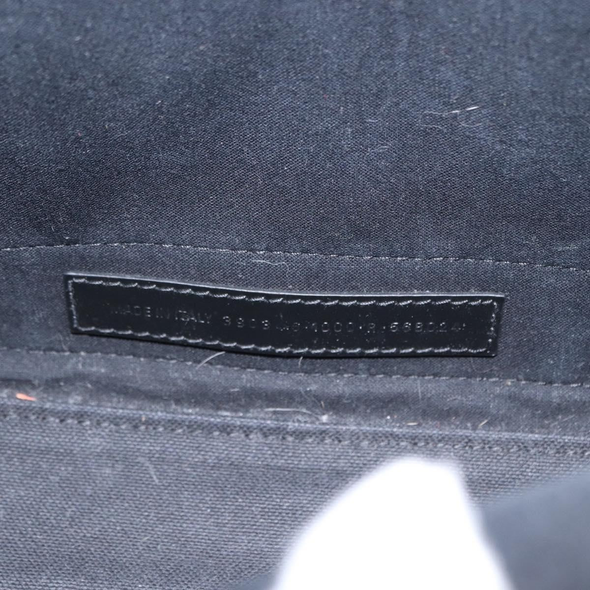 Balenciaga Navy Cabas Canvas With Leather Black Canvas Tote Bag Bag (Pre-Owned)