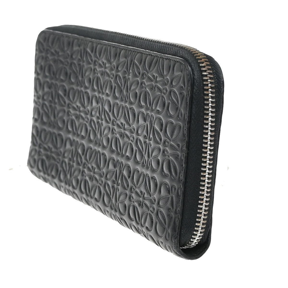 Loewe Anagram Leather Black Leather Wallets Accessory (Pre-Owned)