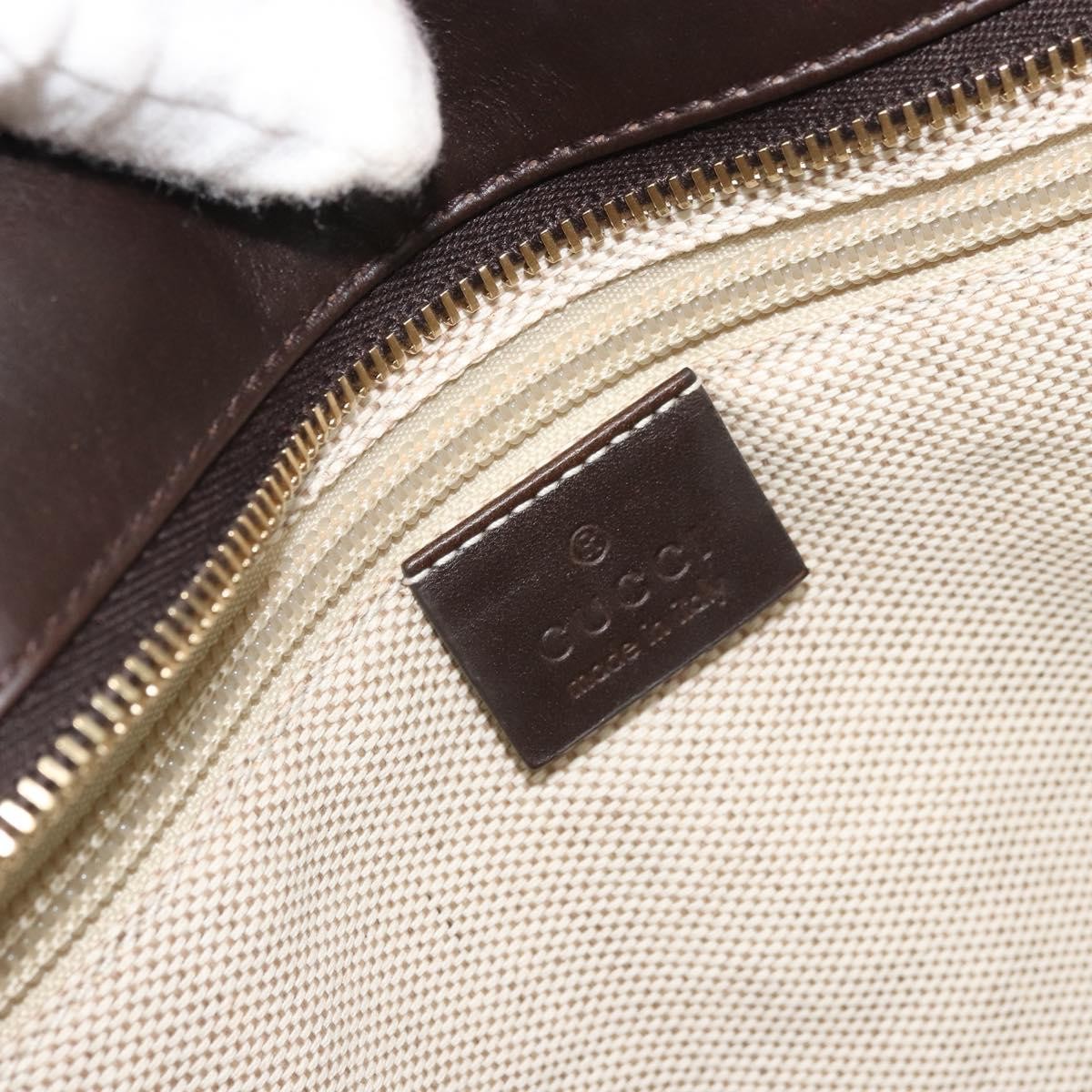 Gucci Original Zip Gg Canvas With Leather Red Canvas Tote Bag Bag (Pre-Owned)