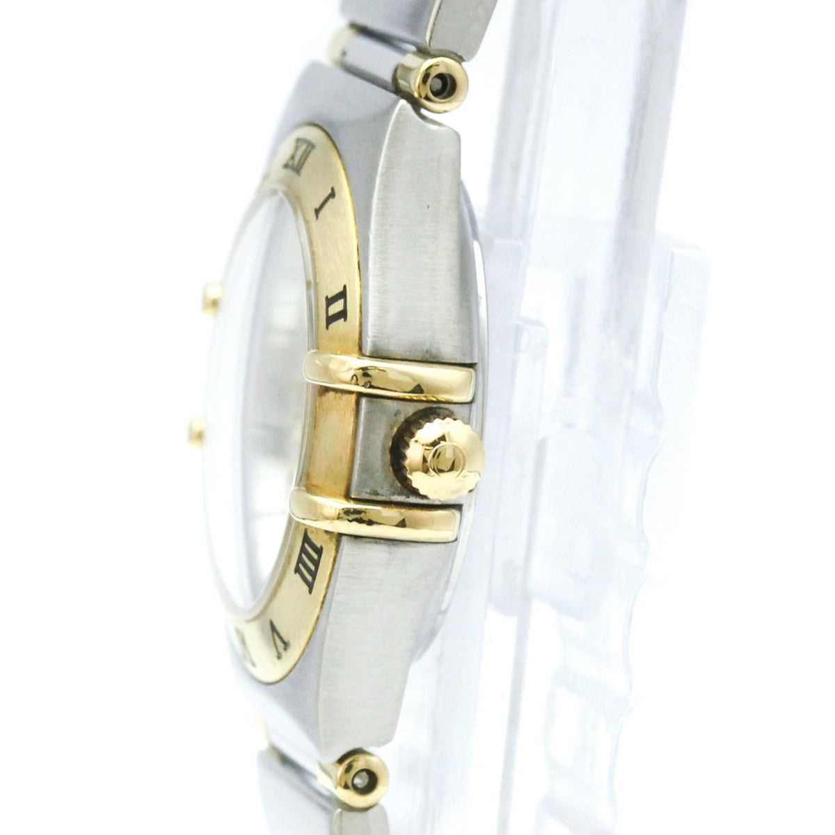 Omega Constellation Quartz Stainless Steel And Yellow Gold Watch (Pre-Owned)