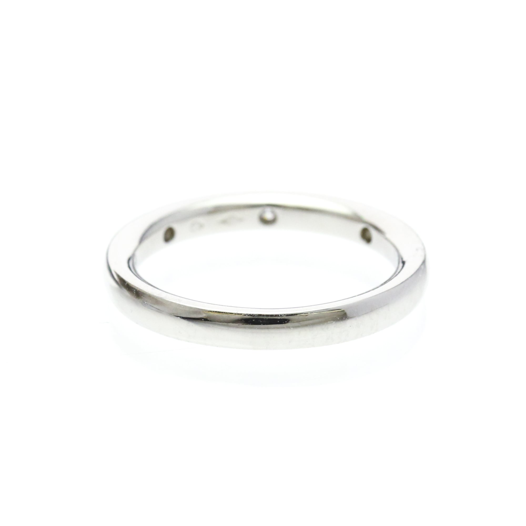 Van Cleef & Arpels Tendrement Wedding Band Platinum Silver Platinum Ring Jewelry (Pre-Owned)