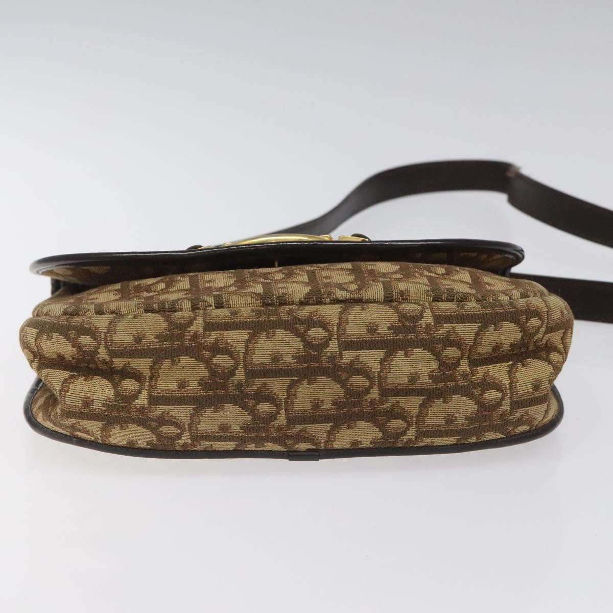 Christian Dior Vintage Trotter Canvas Brown Canvas Shoulder Bag Bag (Pre-Owned)
