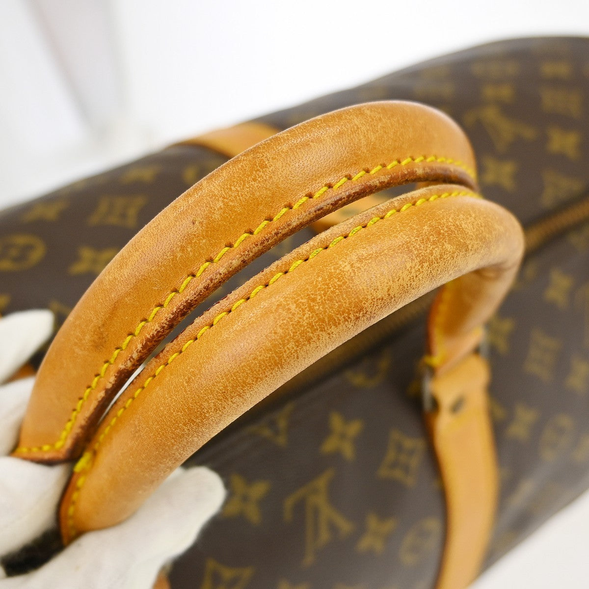 Louis Vuitton Keepall Bandouliere Monogram Canvas Brown Canvas Travel Bag Bag (Pre-Owned)