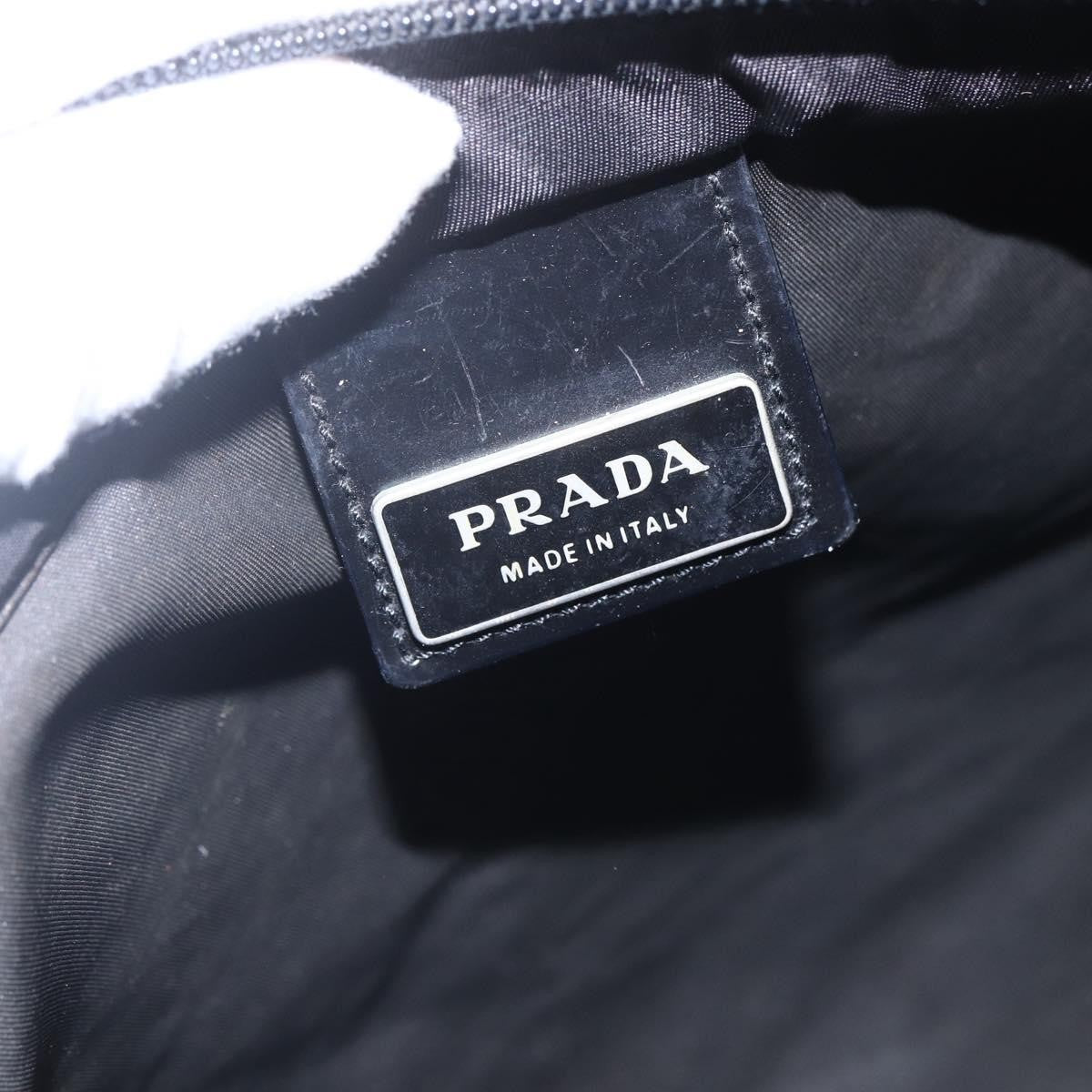 Prada Flat Messenger Tessuto Black Nylon Shoulder Bag Bag (Pre-Owned)