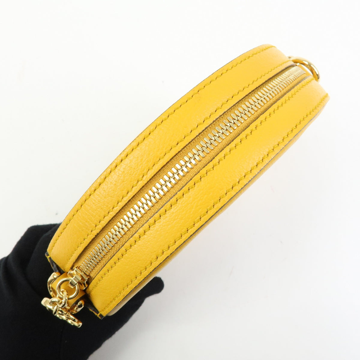 Gucci Ophidia Round Flora Gg Coated Canvas Yellow Leather Shoulder Bag Bag (Pre-Owned)