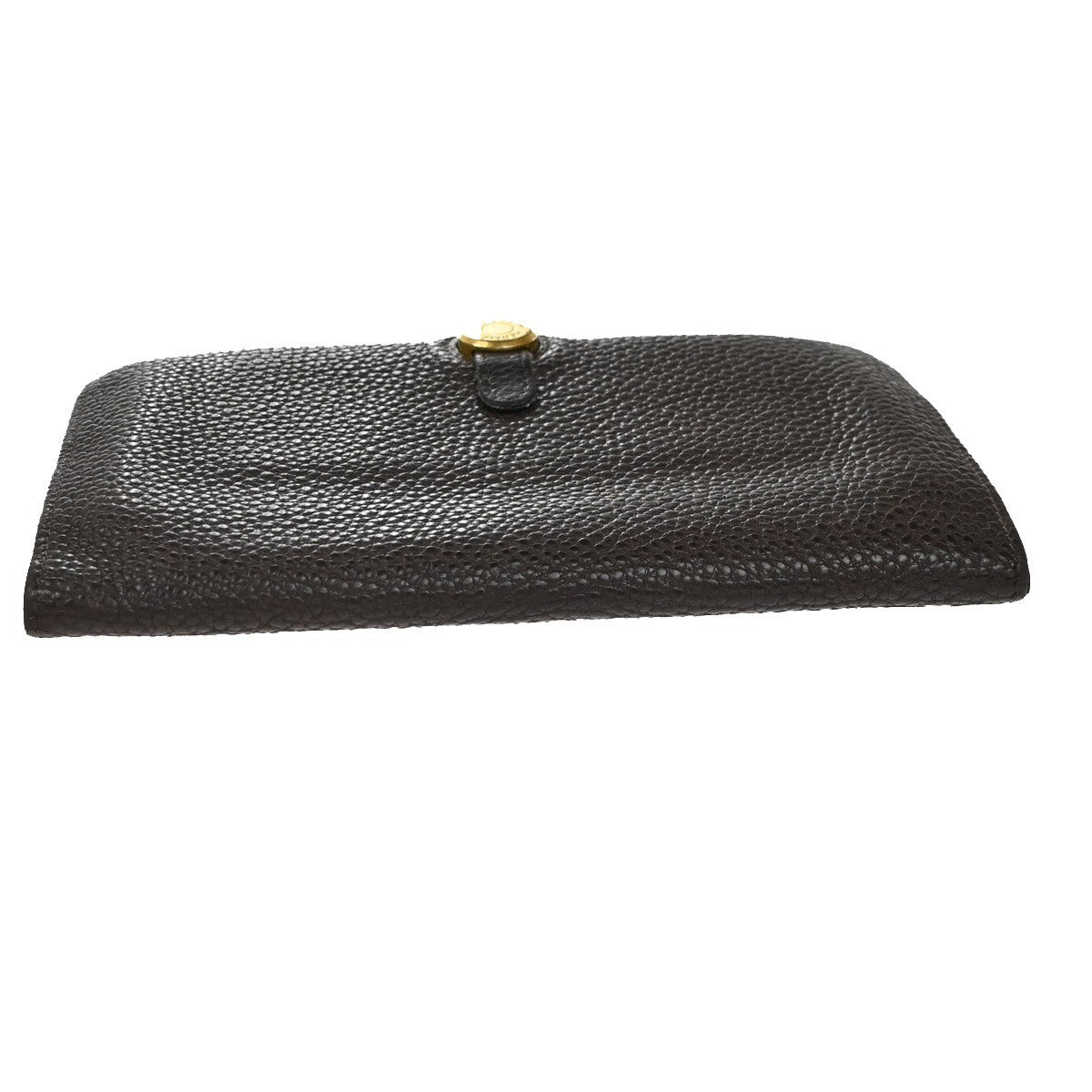 Hermes Dogon Compact Leather Brown Leather Wallets Accessory (Pre-Owned)