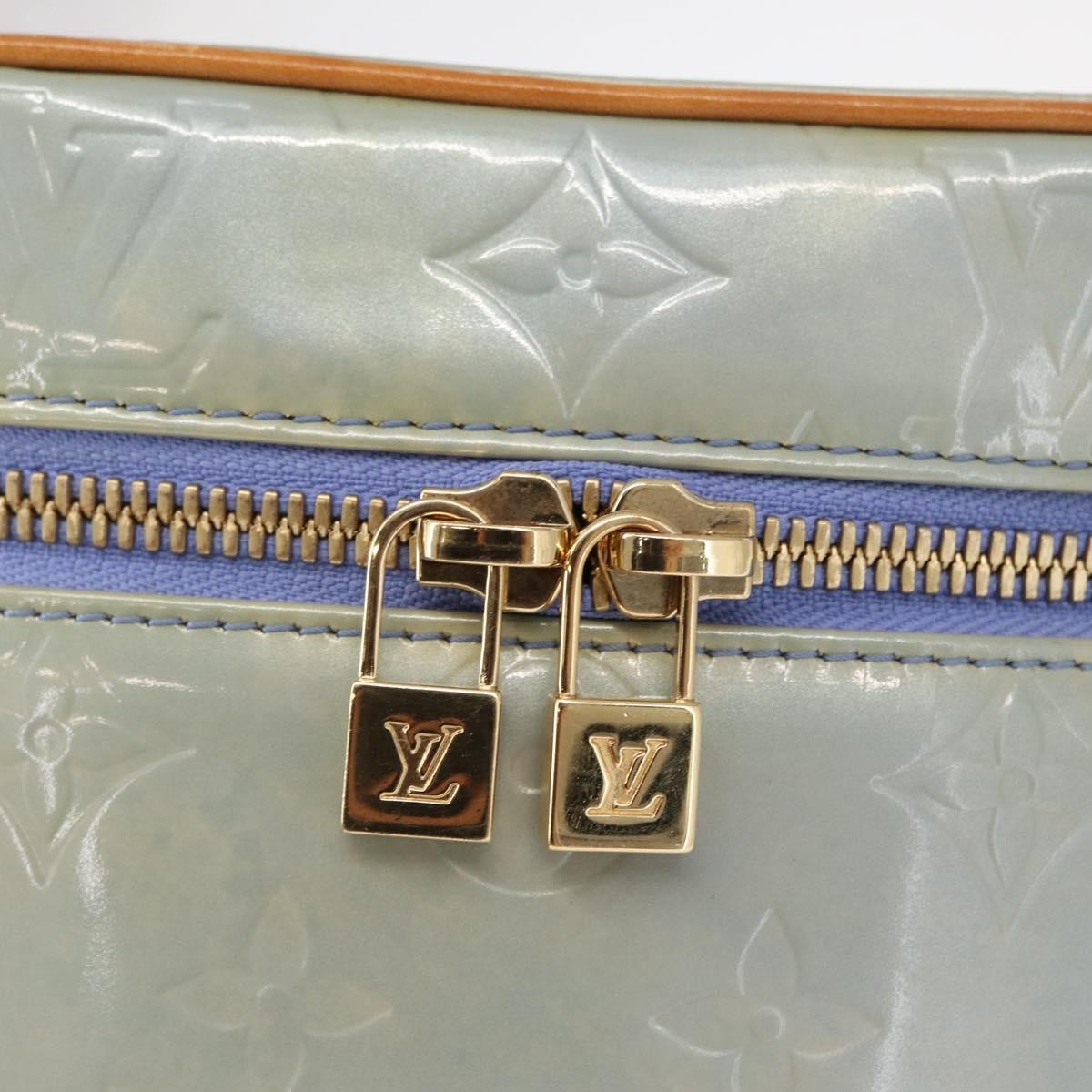 Louis Vuitton Sullivan Monogram Vernis Blue Patent_Leather Shoulder Bag Bag (Pre-Owned)