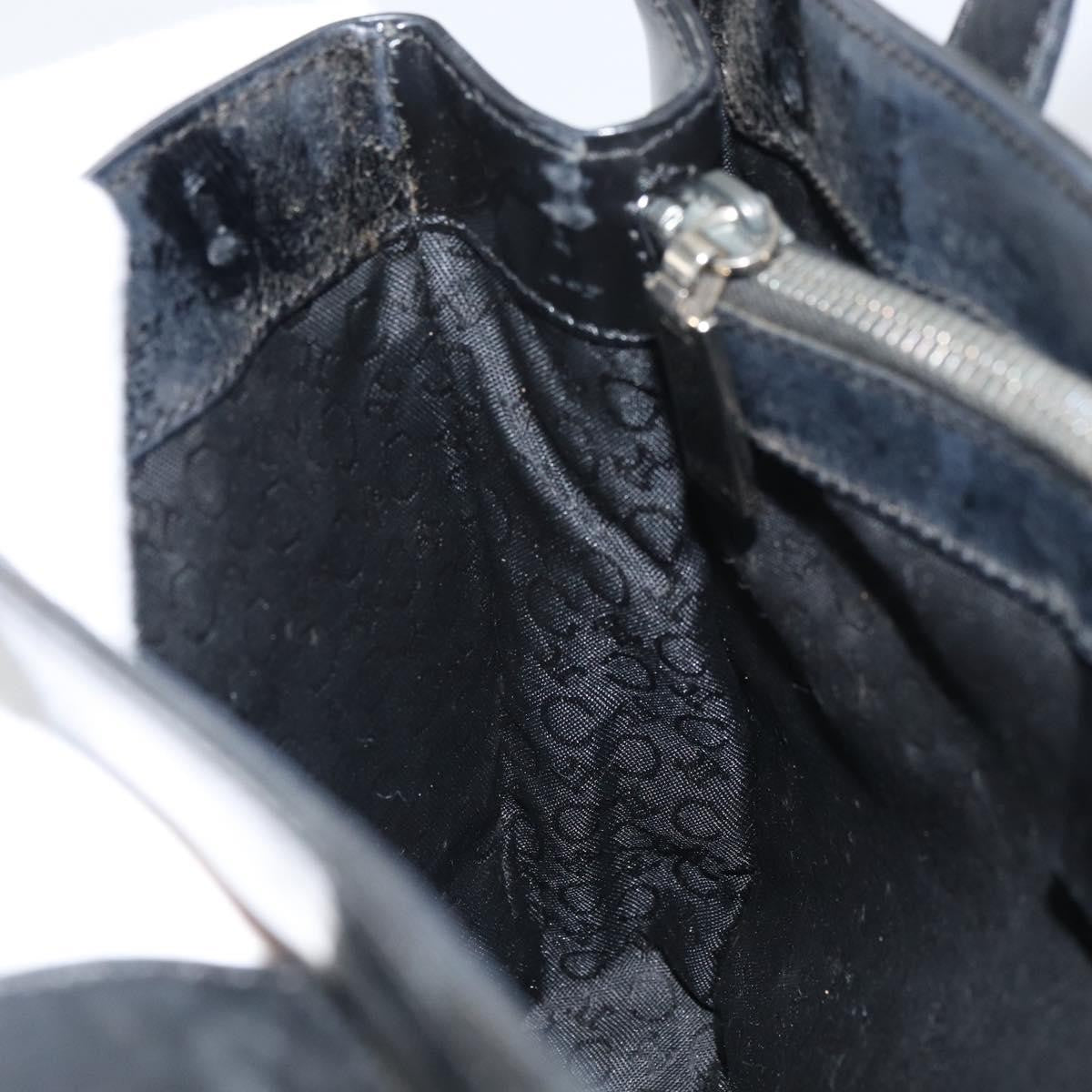 Celine Vintage Macadam Shopper Tote Venyl Black Plastic Tote Bag Bag (Pre-Owned)