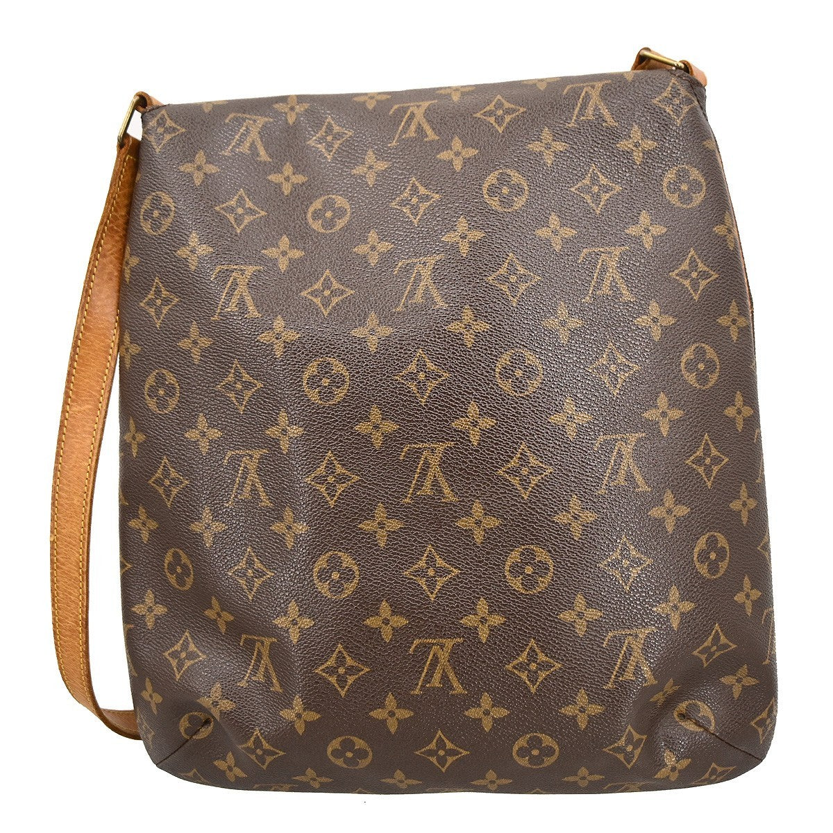 Louis Vuitton Musette Monogram Canvas Brown Canvas Shoulder Bag Bag (Pre-Owned)