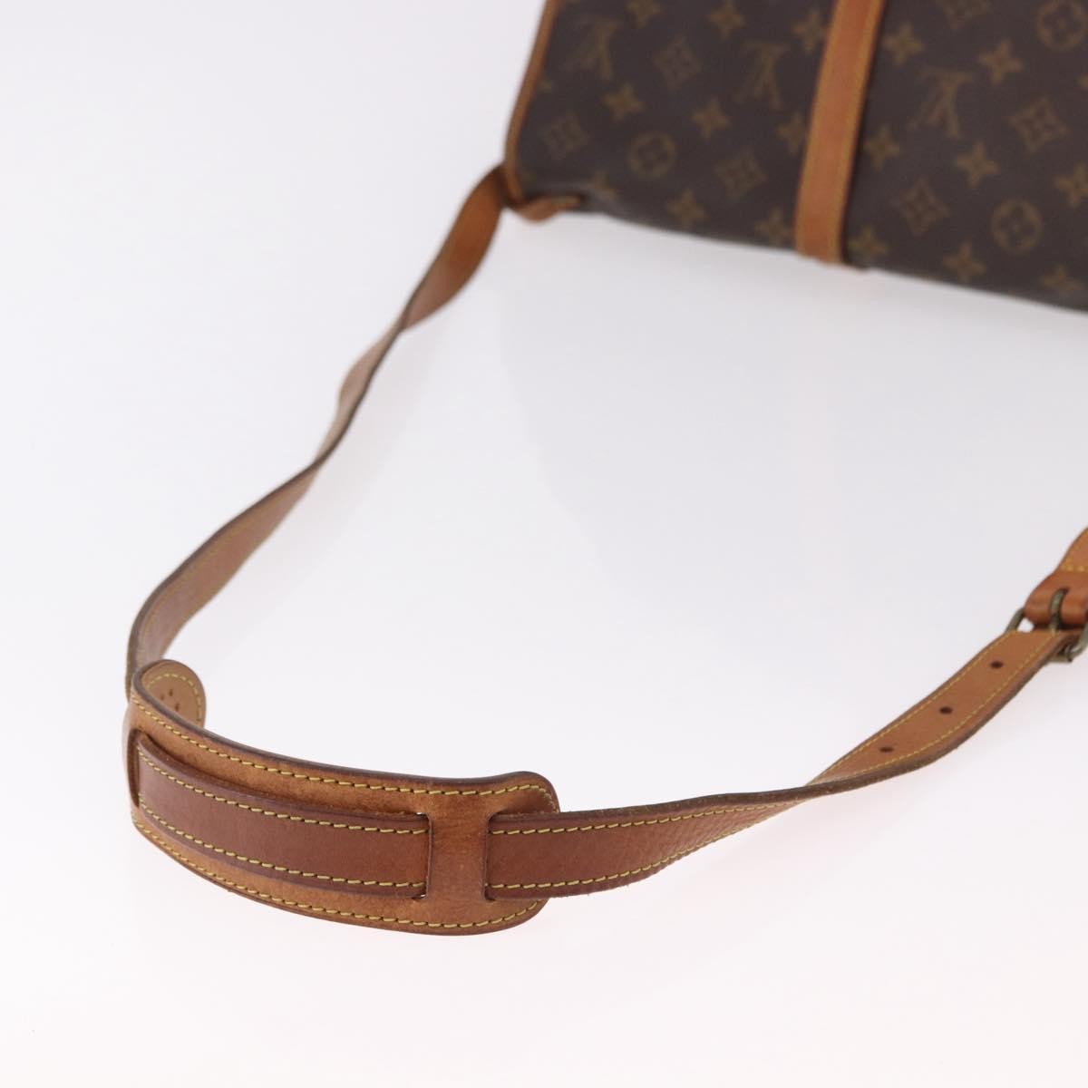 Louis Vuitton Saumur Monogram Brown Canvas Shoulder Bag Bag (Pre-Owned)