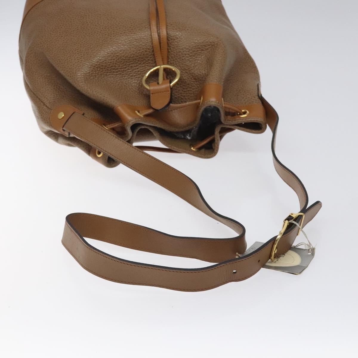 Christian Dior Vintage Leather Brown Leather Shoulder Bag Bag (Pre-Owned)