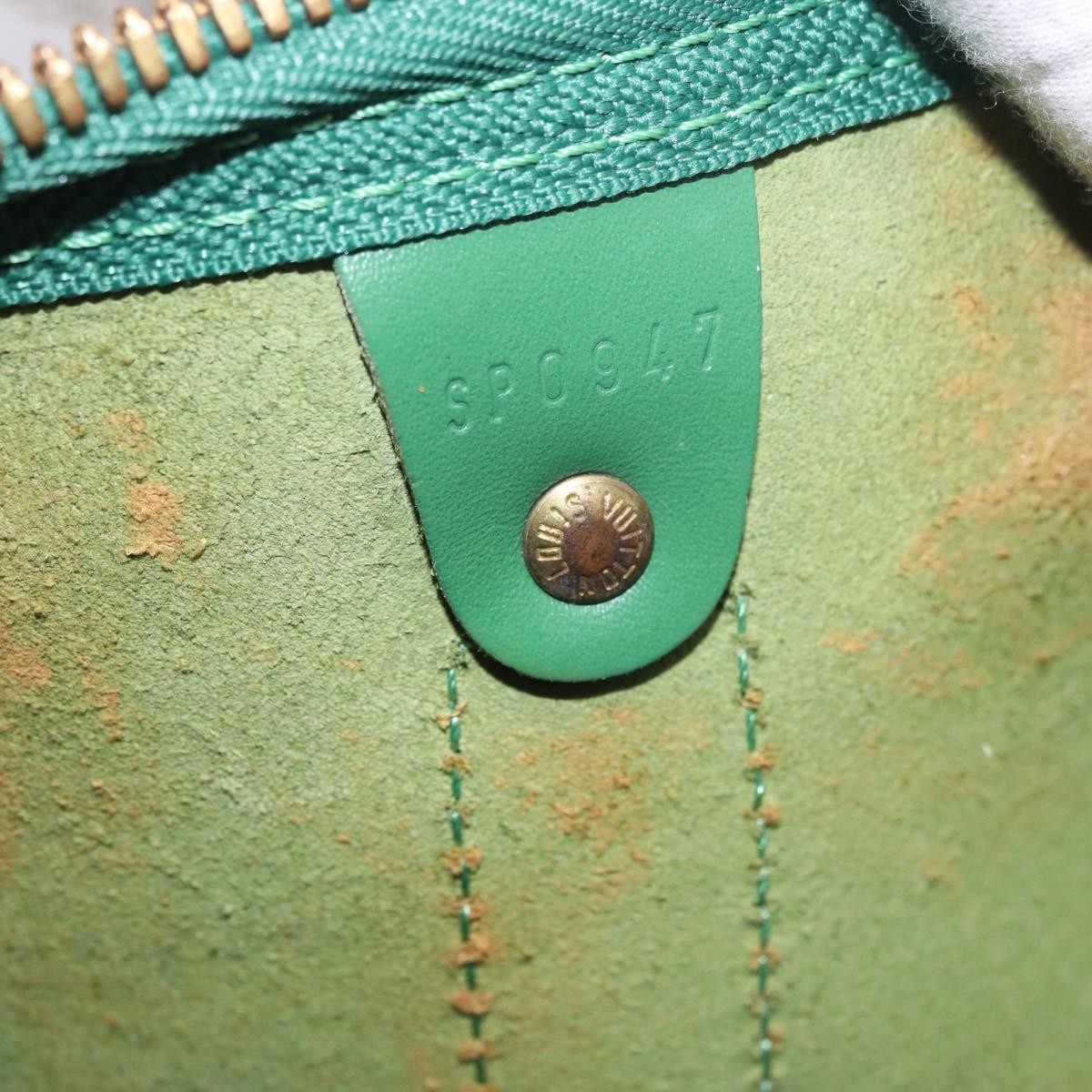 Louis Vuitton Keepall Epi Leather Green Leather Travel Bag Bag (Pre-Owned)
