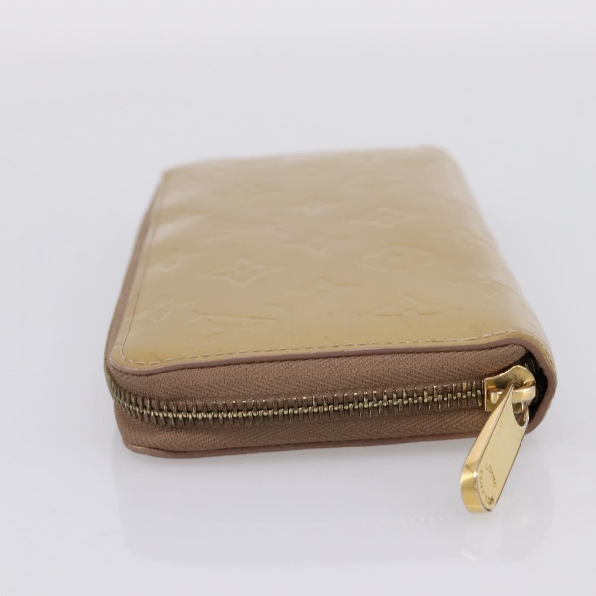 Louis Vuitton Zippy Monogram Vernis Beige Patent_Leather Wallets Accessory (Pre-Owned)