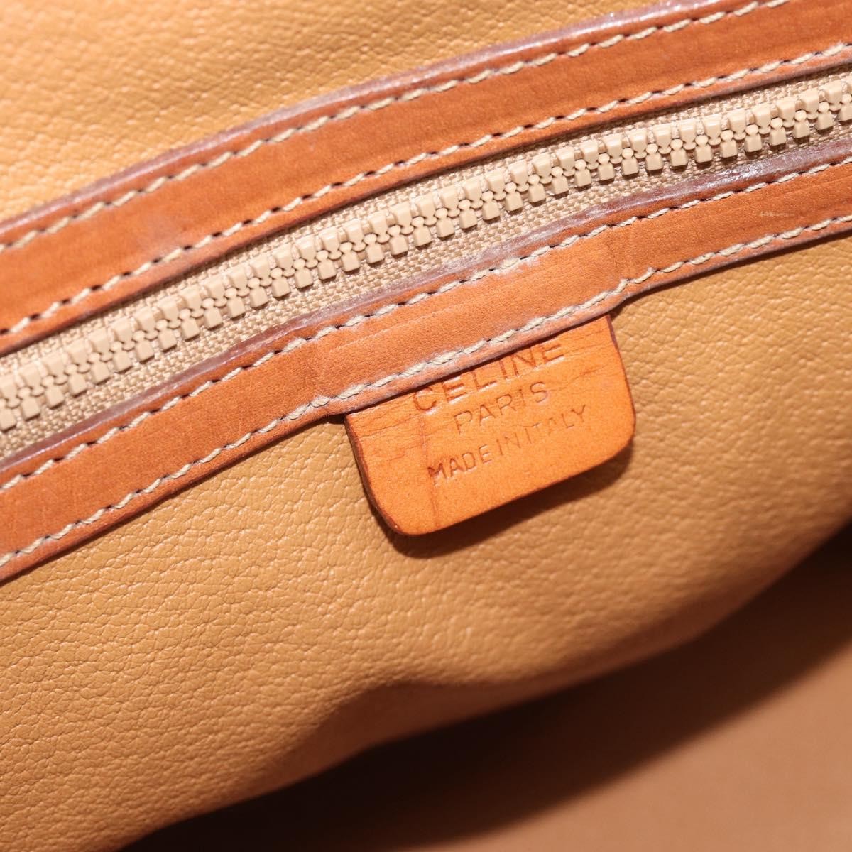 Celine Vintage Handbag Toile Céline Brown Pvc Handbag (Pre-Owned)