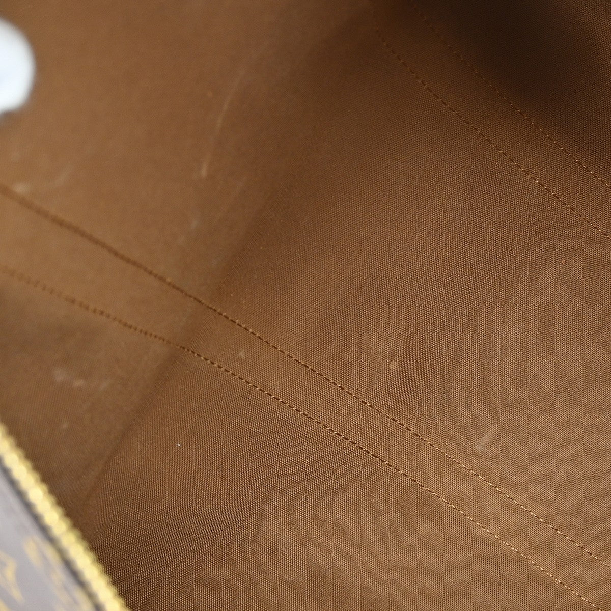 Louis Vuitton Keepall Bandoulière Monogram Brown Canvas Travel Bag Bag (Pre-Owned)