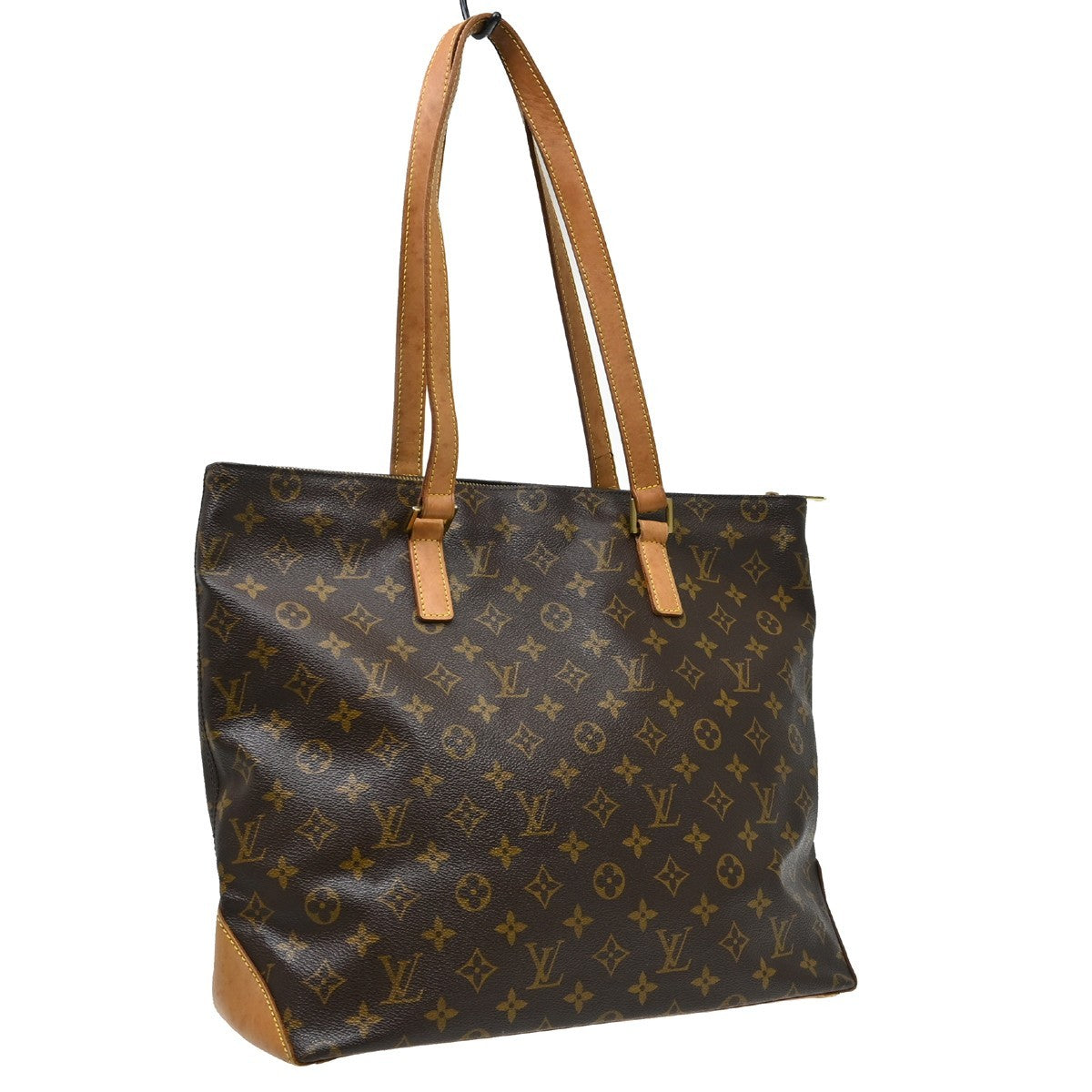 Louis Vuitton Cabas Mezzo Monogram Canvas Brown Canvas Tote Bag Bag (Pre-Owned)